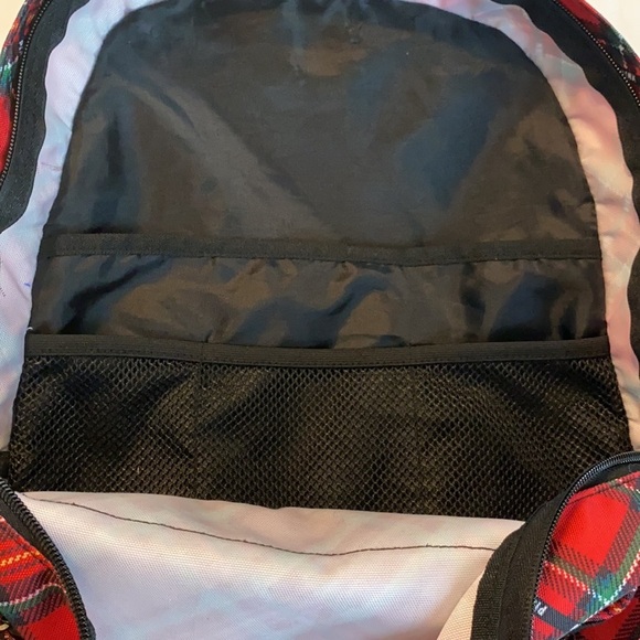Pink by Victoria Secret Red Plaid Campus Backpack - Picture 6 of 12